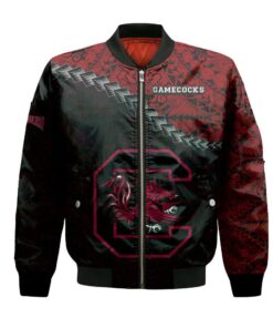 South Carolina Gamecocks Bomber Jacket 3D Printed Grunge Polynesian Tattoo - livanniespoon Store
