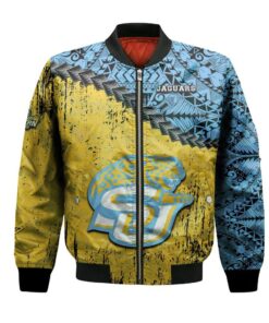 Southern Jaguars Bomber Jacket 3D Printed Grunge Polynesian Tattoo - livanniespoon Store