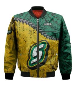 Southeastern Louisiana Lions Bomber Jacket 3D Printed Grunge Polynesian Tattoo - livanniespoon Store