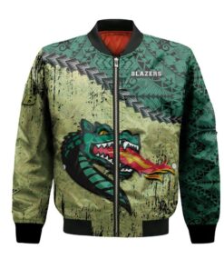 Uab Blazers Bomber Jacket 3D Printed Grunge Polynesian Tattoo - livanniespoon Store