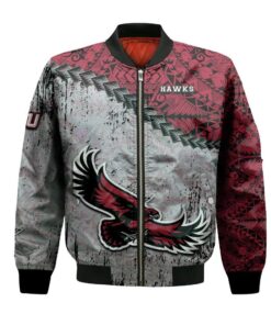 Saint Josephs Hawks Bomber Jacket 3D Printed Grunge Polynesian Tattoo - livanniespoon Store