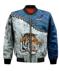 Tennessee State Tigers Bomber Jacket 3D Printed Grunge Polynesian Tattoo - livanniespoon Store