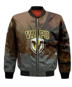 Valparaiso Beacons Bomber Jacket 3D Printed Basketball Net Grunge Pattern - livanniespoon Store