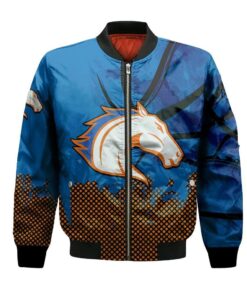 Texas-Arlington Mavericks Bomber Jacket 3D Printed Basketball Net Grunge Pattern - livanniespoon Store