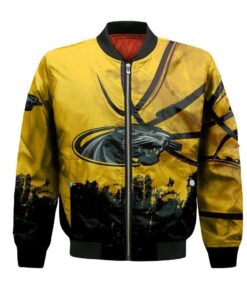 Wisconsin-Milwaukee Panthers Bomber Jacket 3D Printed Basketball Net Grunge Pattern - livanniespoon Store