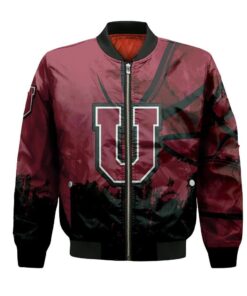 Union Dutchmen Bomber Jacket 3D Printed Basketball Net Grunge Pattern - livanniespoon Store