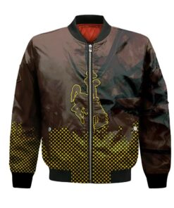 Wyoming Cowboys Bomber Jacket 3D Printed Basketball Net Grunge Pattern - livanniespoon Store