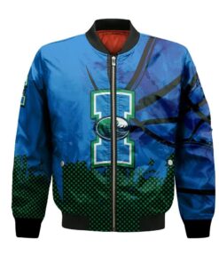 Texas A&M-Corpus Christi Bomber Jacket 3D Printed Basketball Net Grunge Pattern - livanniespoon Store