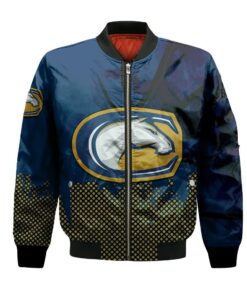 Uc Davis Aggies Bomber Jacket 3D Printed Basketball Net Grunge Pattern - livanniespoon Store