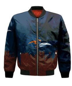 Utsa Roadrunners Bomber Jacket 3D Printed Basketball Net Grunge Pattern - livanniespoon Store