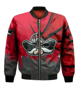 Unlv Rebels Bomber Jacket 3D Printed Basketball Net Grunge Pattern - livanniespoon Store