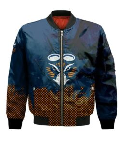 Ut Martin Skyhawks Bomber Jacket 3D Printed Basketball Net Grunge Pattern - livanniespoon Store