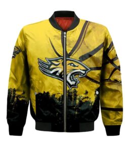 Towson Tigers Bomber Jacket 3D Printed Basketball Net Grunge Pattern - livanniespoon Store