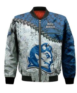 Central Connecticut Blue Devils Bomber Jacket 3D Printed Grunge Polynesian Tattoo - livanniespoon Store