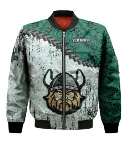 Cleveland State Vikings Bomber Jacket 3D Printed Grunge Polynesian Tattoo - livanniespoon Store