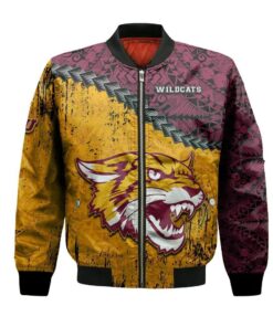 Bethune-Cookman Wildcats Bomber Jacket 3D Printed Grunge Polynesian Tattoo - livanniespoon Store