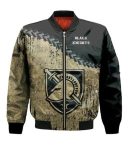 Army Black Knights Bomber Jacket 3D Printed Grunge Polynesian Tattoo - livanniespoon Store