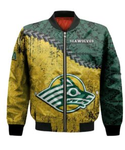 Alaska Anchorage Seawolves Bomber Jacket 3D Printed Grunge Polynesian Tattoo - livanniespoon Store