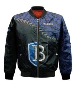Bentley Falcons Bomber Jacket 3D Printed Grunge Polynesian Tattoo - livanniespoon Store