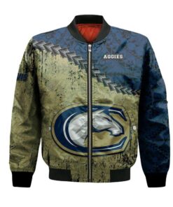 California Davis Aggies Bomber Jacket 3D Printed Grunge Polynesian Tattoo - livanniespoon Store