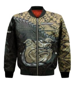 Bryant Bulldogs Bomber Jacket 3D Printed Grunge Polynesian Tattoo - livanniespoon Store