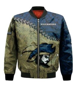 Charleston Southern Buccaneers Bomber Jacket 3D Printed Grunge Polynesian Tattoo - livanniespoon Store
