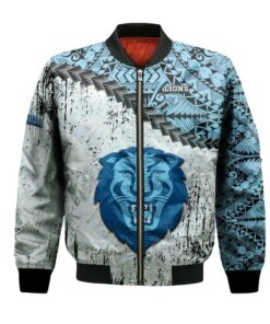 Columbia Lions Bomber Jacket 3D Printed Grunge Polynesian Tattoo - livanniespoon Store