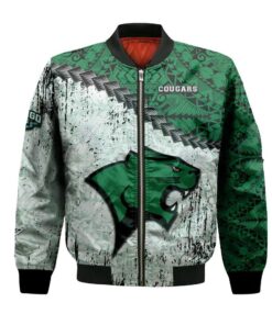Chicago State Cougars Bomber Jacket 3D Printed Grunge Polynesian Tattoo - livanniespoon Store