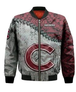 Colgate Raiders Bomber Jacket 3D Printed Grunge Polynesian Tattoo - livanniespoon Store