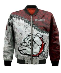 Alabama A&M Bulldogs Bomber Jacket 3D Printed Grunge Polynesian Tattoo - livanniespoon Store
