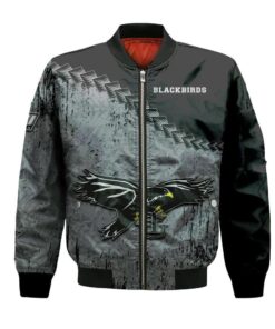 Liu Brooklyn Blackbirds Bomber Jacket 3D Printed Grunge Polynesian Tattoo - livanniespoon Store