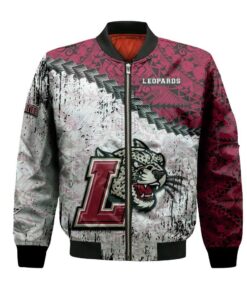 Lafayette Leopards Bomber Jacket 3D Printed Grunge Polynesian Tattoo - livanniespoon Store