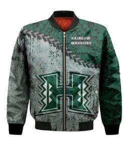 Hawaii Rainbow Warriors Bomber Jacket 3D Printed Grunge Polynesian Tattoo - livanniespoon Store