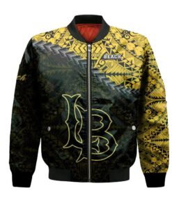 Long Beach State 49Ers Bomber Jacket 3D Printed Grunge Polynesian Tattoo - livanniespoon Store