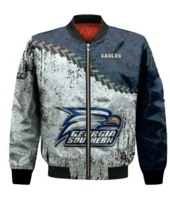 Georgia Southern Eagles Bomber Jacket 3D Printed Grunge Polynesian Tattoo - livanniespoon Store