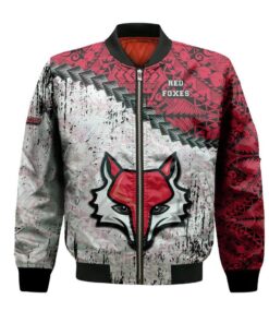Marist Red Foxes Bomber Jacket 3D Printed Grunge Polynesian Tattoo - livanniespoon Store