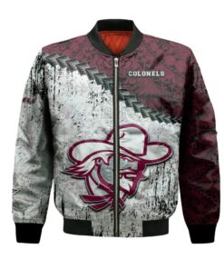 Eastern Kentucky Colonels Bomber Jacket 3D Printed Grunge Polynesian Tattoo - livanniespoon Store