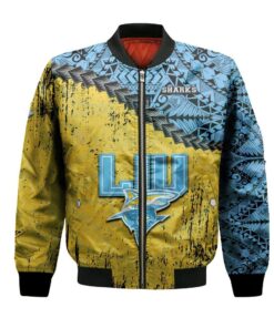 Liu Sharks Bomber Jacket 3D Printed Grunge Polynesian Tattoo - livanniespoon Store