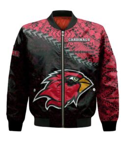 Lamar Cardinals Bomber Jacket 3D Printed Grunge Polynesian Tattoo - livanniespoon Store