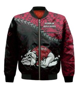 Gardner-Webb Runnin? Bulldogs Bomber Jacket 3D Printed Grunge Polynesian Tattoo - livanniespoon Store