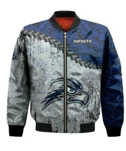 North Florida Ospreys Bomber Jacket 3D Printed Grunge Polynesian Tattoo - livanniespoon Store