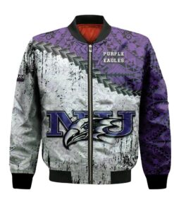 Niagara Purple Eagles Bomber Jacket 3D Printed Grunge Polynesian Tattoo - livanniespoon Store