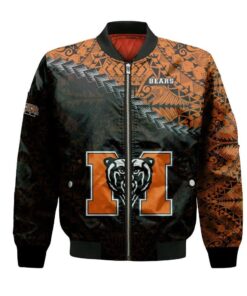 Mercer Bears Bomber Jacket 3D Printed Grunge Polynesian Tattoo - livanniespoon Store