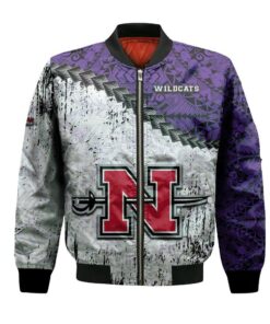 Nicholls State Colonels Bomber Jacket 3D Printed Grunge Polynesian Tattoo - livanniespoon Store
