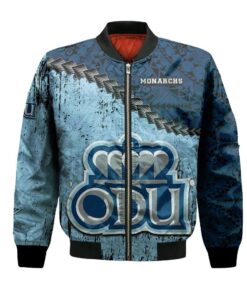 Old Dominion Monarchs Bomber Jacket 3D Printed Grunge Polynesian Tattoo - livanniespoon Store