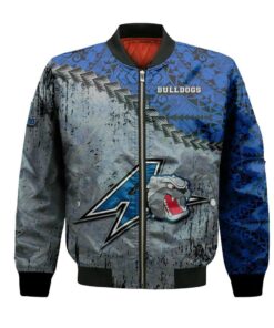 North Carolina Asheville Bulldogs Bomber Jacket 3D Printed Grunge Polynesian Tattoo - livanniespoon Store