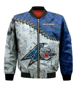 Unc Asheville Bulldogs Bomber Jacket 3D Printed Grunge Polynesian Tattoo - livanniespoon Store