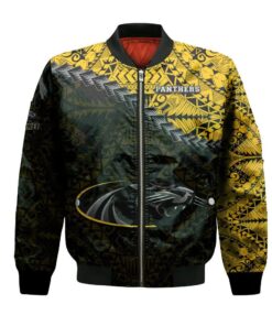 Wisconsin-Milwaukee Panthers Bomber Jacket 3D Printed Grunge Polynesian Tattoo - livanniespoon Store
