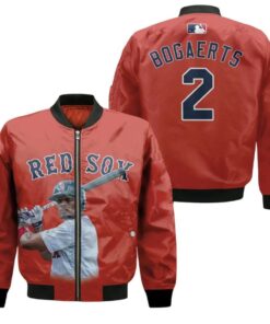 Boston Red Sox Xander Bogaerts 2 Majestic World Series Bomber Jacket 3D Printed - livanniespoon Store