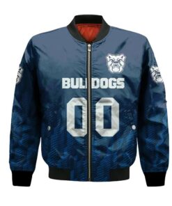 Butler Bulldogs Bomber Jacket 3D Printed Team Logo Custom Text And Number - livanniespoon Store